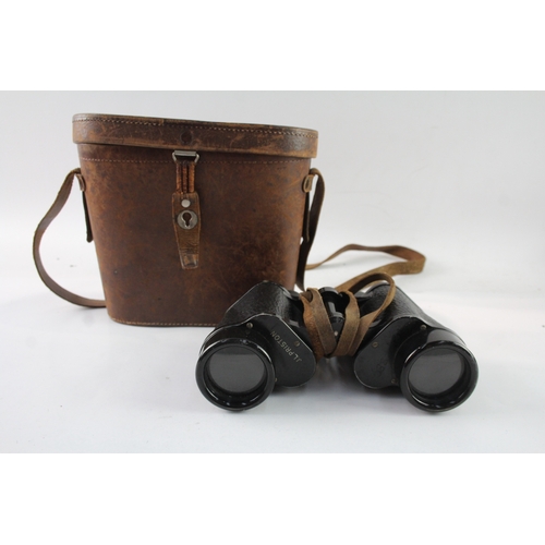 2 - Vintage Carl Zeiss Jena Delactis 8x40 Binoculars Working with Original Case