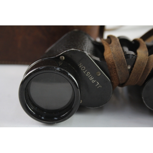 2 - Vintage Carl Zeiss Jena Delactis 8x40 Binoculars Working with Original Case