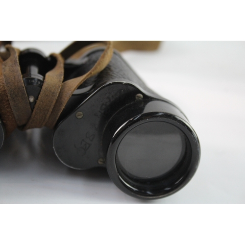 2 - Vintage Carl Zeiss Jena Delactis 8x40 Binoculars Working with Original Case