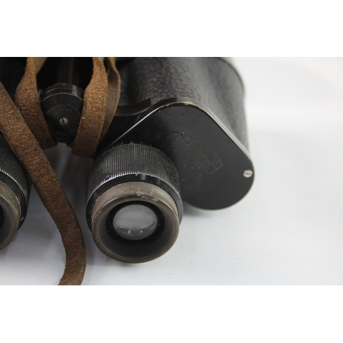 2 - Vintage Carl Zeiss Jena Delactis 8x40 Binoculars Working with Original Case