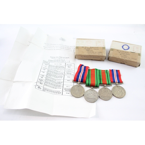 22 - WW2 Husband & Wife Boxed Medals x 2