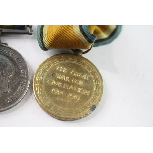 26 - WW1 Medal Pair M2-177576 Pte HB Chapman ASC