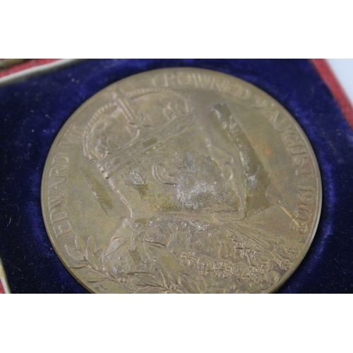 27 - Boxed Bronze Edward VII 1902 Coronation Medal