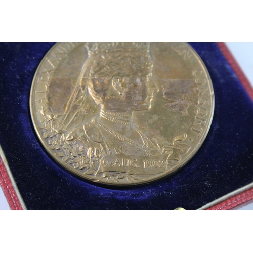 27 - Boxed Bronze Edward VII 1902 Coronation Medal