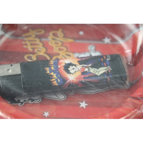 28 - Betty Boop Theme Tobacciana Collectables Inc Lighters, Ashtrays, Pocket Ashtrays