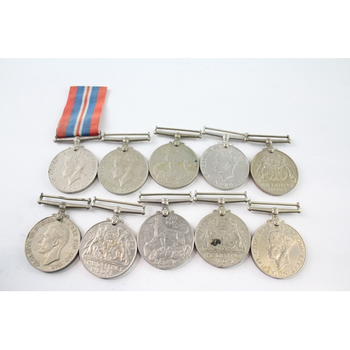 29 - WW2 War & Defence Medals x 10