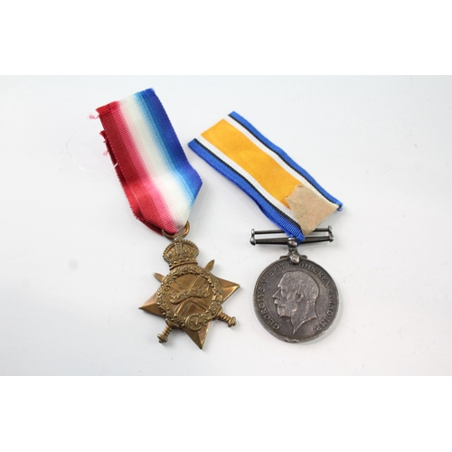 38 - WW1 1914-15 Star & Victory Medal R-9388 Pte A Allsop KRRC