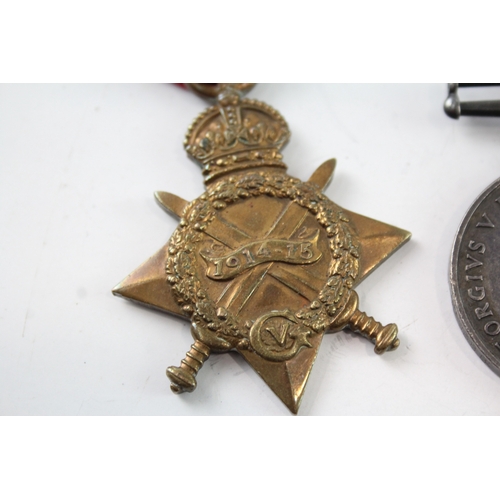 38 - WW1 1914-15 Star & Victory Medal R-9388 Pte A Allsop KRRC