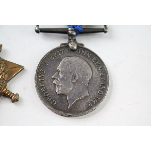 38 - WW1 1914-15 Star & Victory Medal R-9388 Pte A Allsop KRRC