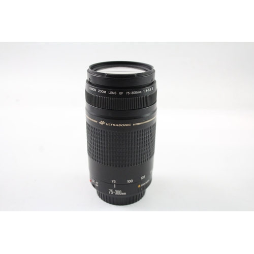 5 - Canon EF 75-300mm F/4-5.6 II Vintage Autofocus Camera Lens Working