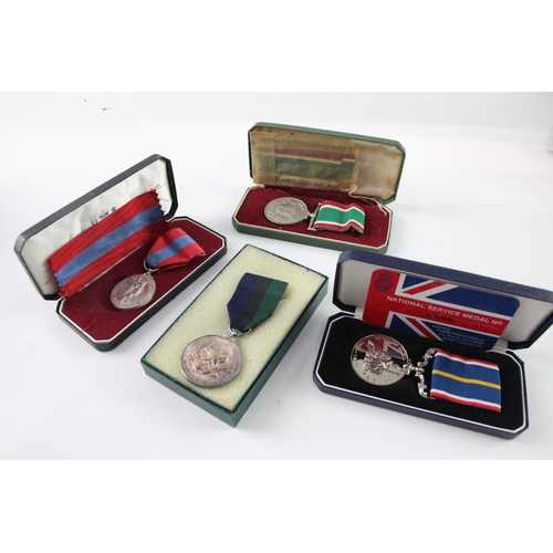 50 - Boxed Medals Inc ERII Imperial Service To Paul William Victor Cross, Etc x 4