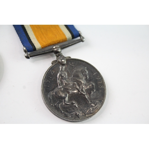 54 - WW1 Medal Pair 58101 Pte A. Wilson Manch Regt