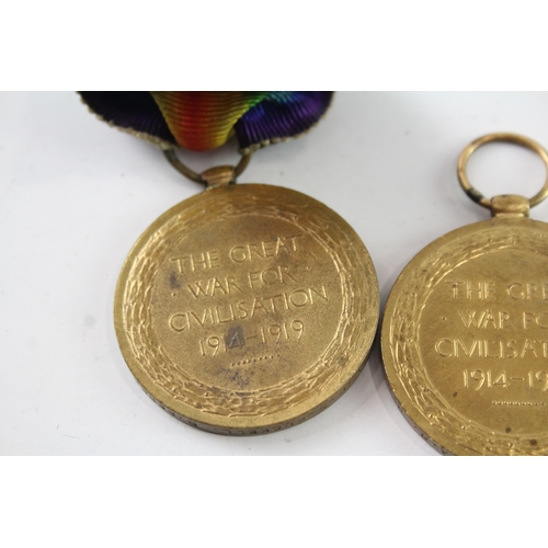 62 - WW1 Medals, Victory Pte S Buckell R Berks & A Gilliver ABRN, War GH Fogg LSRN x3