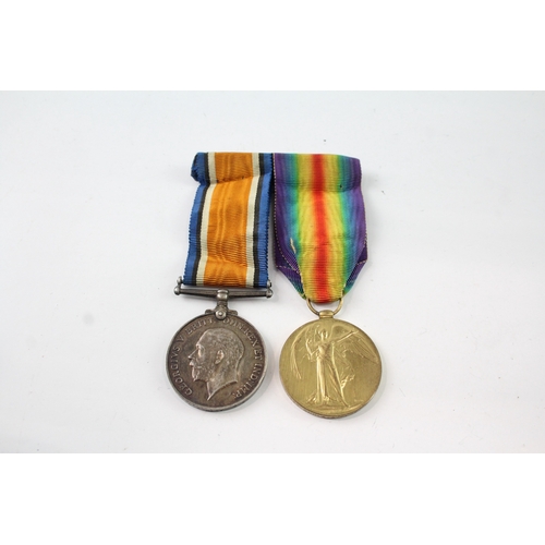 64 - Mounted WW1 Medal Pair 96417 Gnr A.A Clay RA