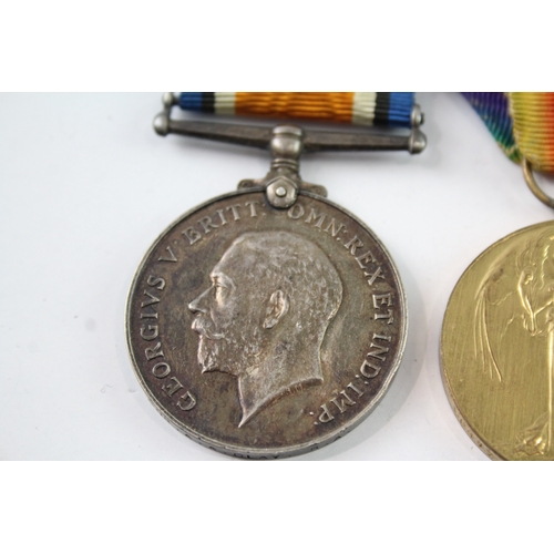 64 - Mounted WW1 Medal Pair 96417 Gnr A.A Clay RA