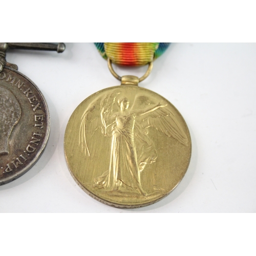 64 - Mounted WW1 Medal Pair 96417 Gnr A.A Clay RA