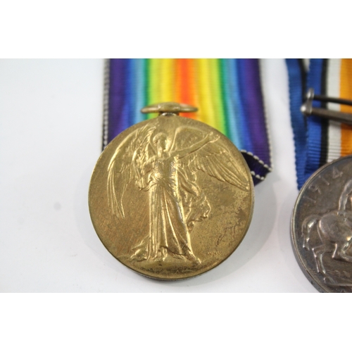 65 - WW1 Medal Pair 108069 Gnr WH Wall RA