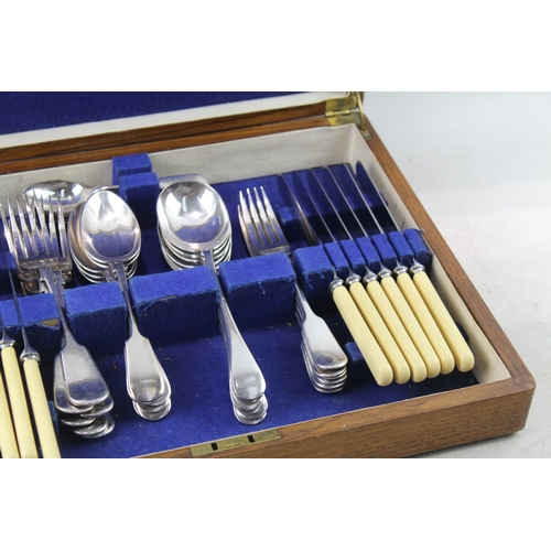 80 - Vintage Silver Plate Cutlery Set Joseph Rodgers & Son 36 Piece w/ Canteen 3300g