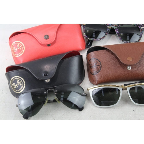 85 - Raybans Designer Sunglasses Inc Cases x 5