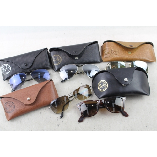 87 - Raybans Designer Sunglasses Inc Cases x 5