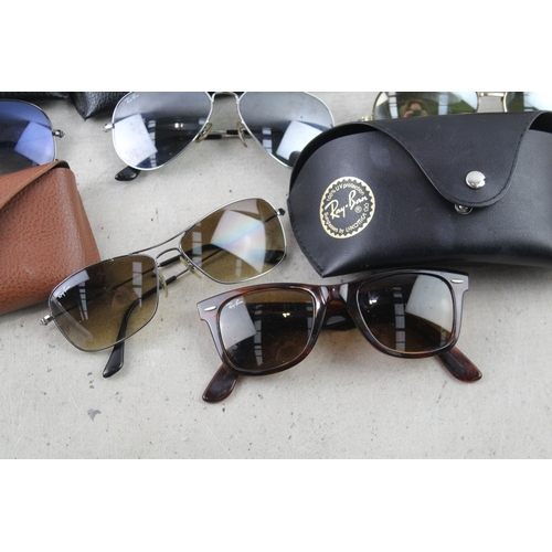 87 - Raybans Designer Sunglasses Inc Cases x 5