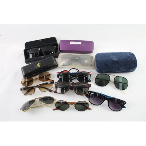 93 - Branded Designer Sunglasses Assorted Inc Raybans, Cases, Etc x 10