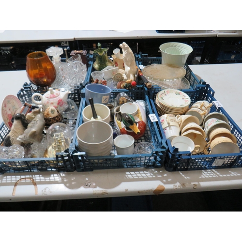 303 - Six trays of unsorted stock