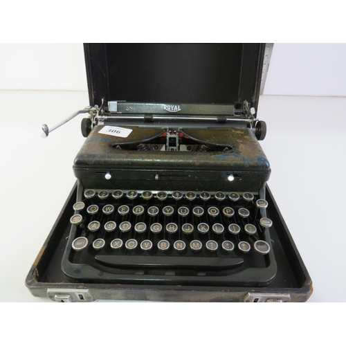 306 - Antique royal typewriter