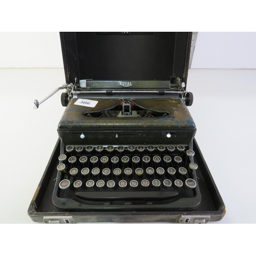 306 - Antique royal typewriter