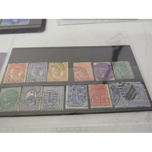 59 - G.B stamps and new south wales, queensland, south africa, south australia, trinidad and tobago