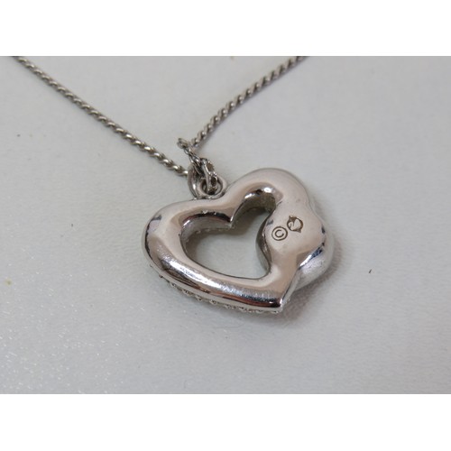 89 - Swarovski Emotion heart pendant necklace.