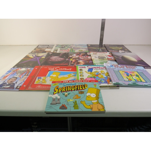 312 - Rugby league programmes and collectable simpsons books