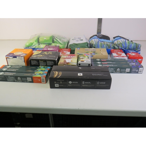 333 - Large lot of quality coffee including taylors, lavazza, starbucks, L'or etc all in date