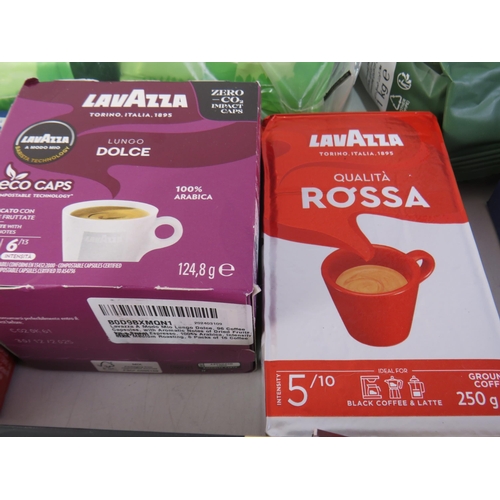 333 - Large lot of quality coffee including taylors, lavazza, starbucks, L'or etc all in date