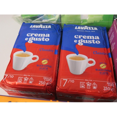 333 - Large lot of quality coffee including taylors, lavazza, starbucks, L'or etc all in date
