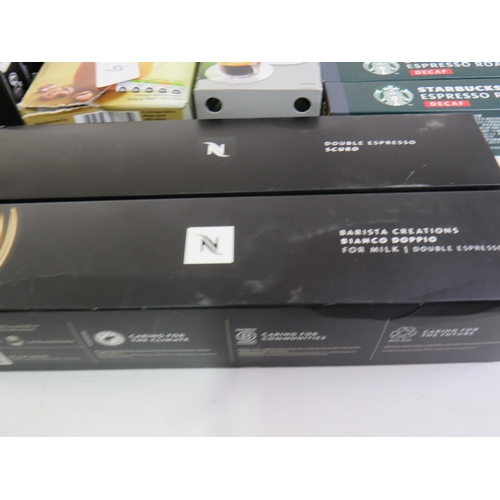 333 - Large lot of quality coffee including taylors, lavazza, starbucks, L'or etc all in date