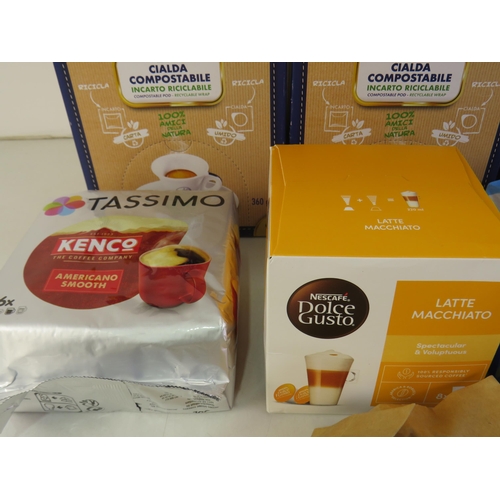 337 - Good assortment of quality coffee including cafe borbone, taylors, dolce gusto, coffee masters etc