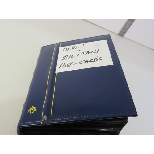 249 - A good collection of WWI Military postcards.