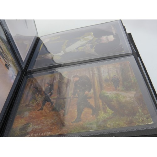 249 - A good collection of WWI Military postcards.