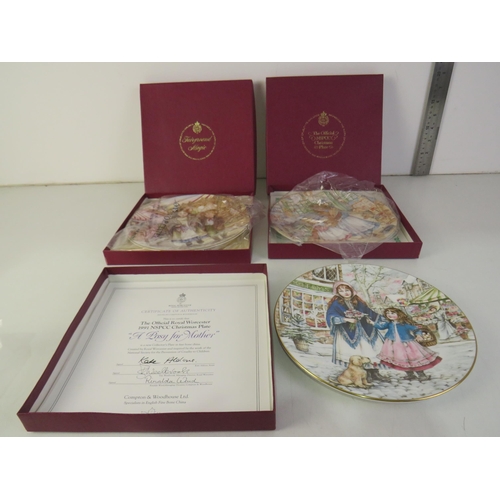 339 - Collection of royal worcester NSPCC christmas plates