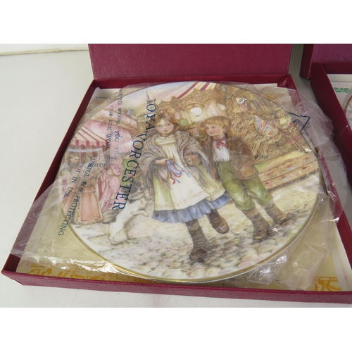 339 - Collection of royal worcester NSPCC christmas plates
