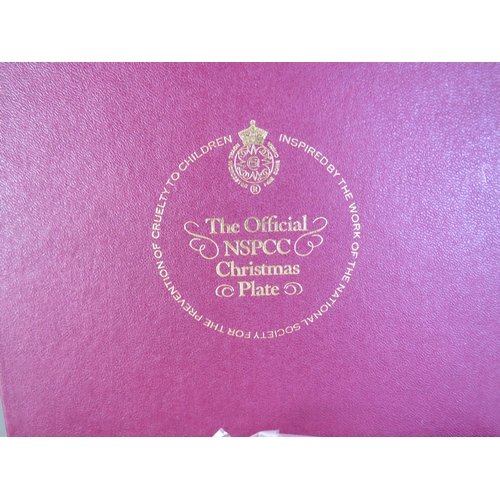 339 - Collection of royal worcester NSPCC christmas plates