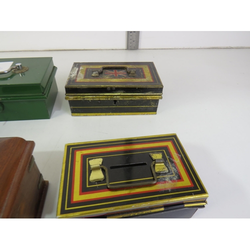 341 - collection of vintage money boxes