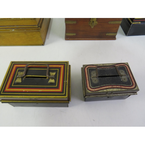 341 - collection of vintage money boxes