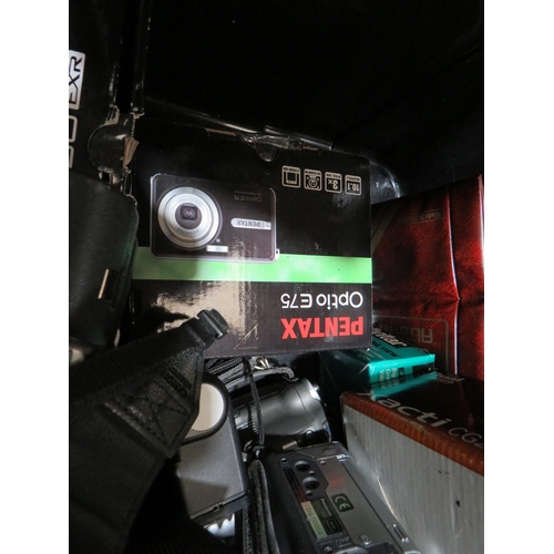 359 - Box of assorted cameras