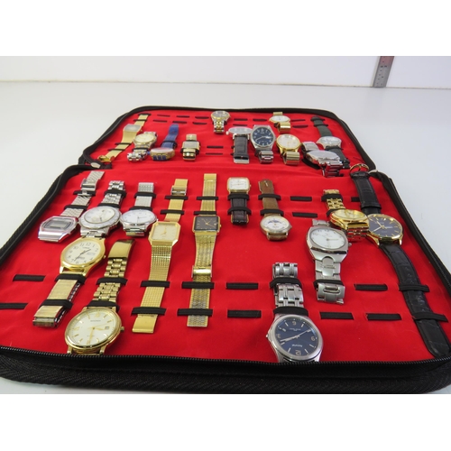 361 - Watch bundle of 24 watches working in case
