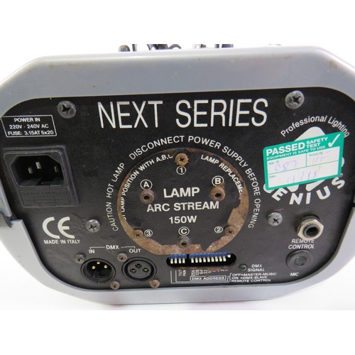 350 - Genius next series DMX scanner lights and spares