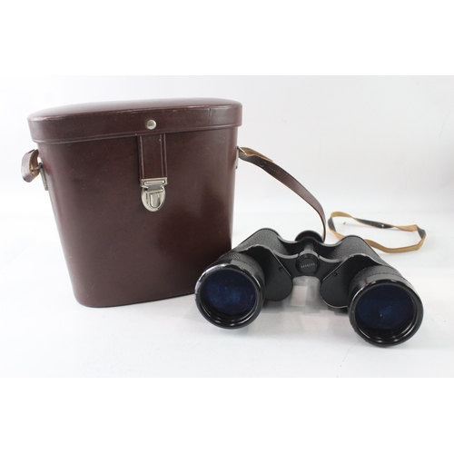 A cased pair of Carl Zeiss 'Jenoptem 10x50W' binoculars