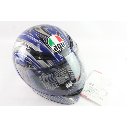 agv k3 basic evil AGV K-3 Basic Evil Blue Motorcycle Helmet Size XL