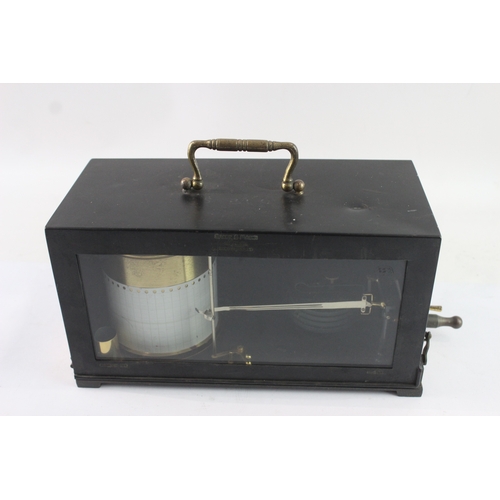 12 - Short & Mason Barograph with Metal Case UNTESTED